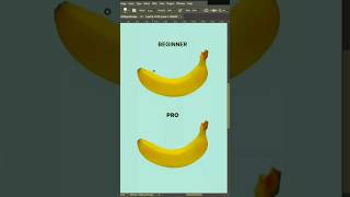 create a banana vector Adobe illustrator tutorial #adobeillustrator