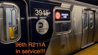 4K⁶⁰: Ride on Brooklyn bound R211A D train to West 4 St (3789/3945)