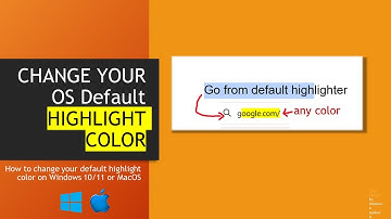 How to Change Highlight Color   Windows 11 & MacOS