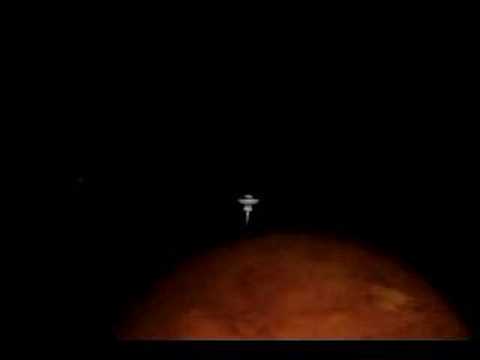 Cyber Space Ship Enterprise Leaving Space Dock