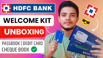 HDFC Bank Welcome Kits Unboxing || HDFC Bank Savings Account Welcome Kit | Passbook , Debit Card