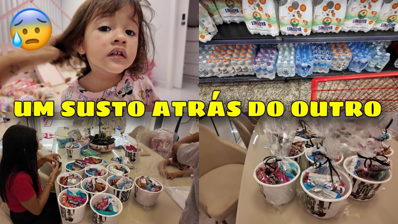 UM SUSTO ENORME QUANDO ACORDAMOS- TIVEMOS QUE VOLTAR NO MÉDICO +PREPARANDO AS LEMBRANCINHAS DA FESTA