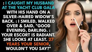 I Caught My Husband With A 60-Year-Old Widow At The Yacht Club Gala I Smiled,'Your Escort Is Radi...