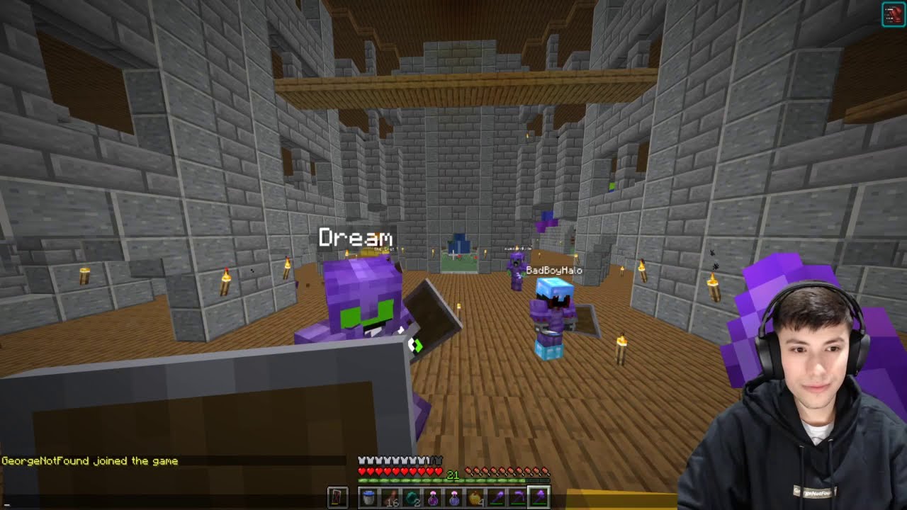 Georgenotfound S Pov Of Being Assassinated By Technoblade Dream Smp Youtube