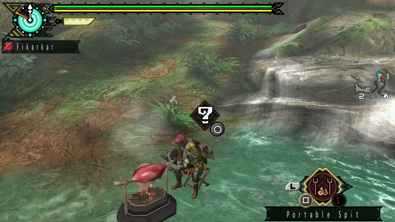 Monster Hunter Portable 3rd - BBQ Spit Animation