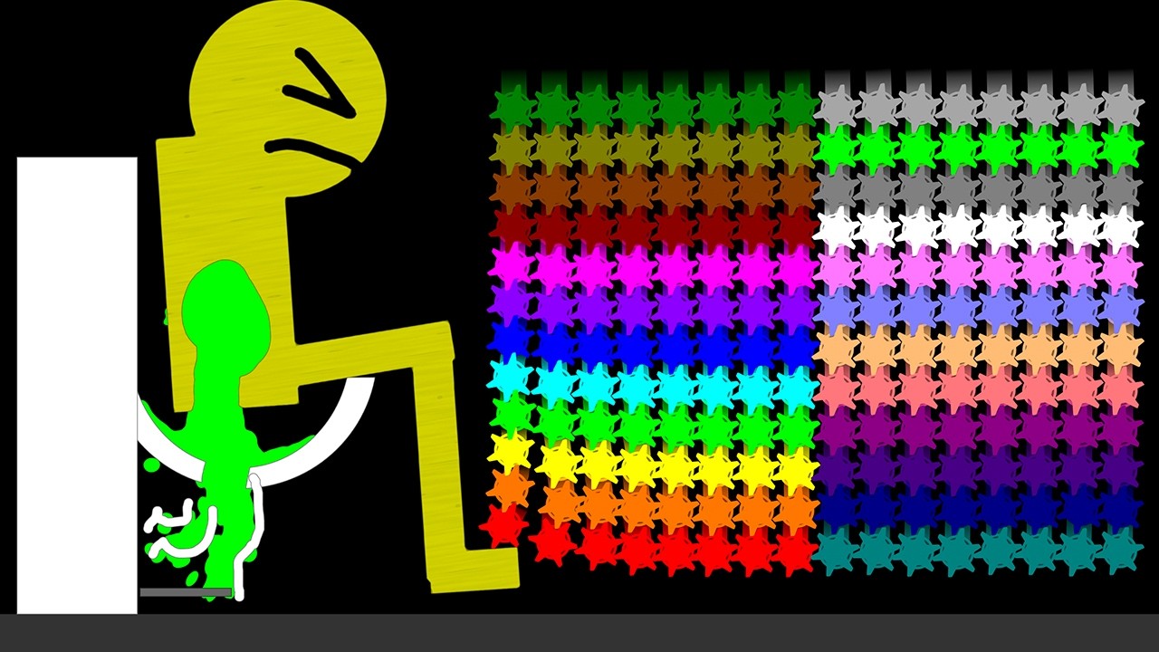 The Team 6 Legs Eliminations Marble Race #02 in Algodoo