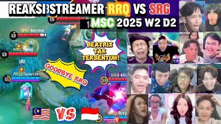 Revenge⁉️ RRQ VS SRG Streamer Reactions | MSC 2025 W2 D2 #msc2025 #rrqhoshi #selangorredgiants