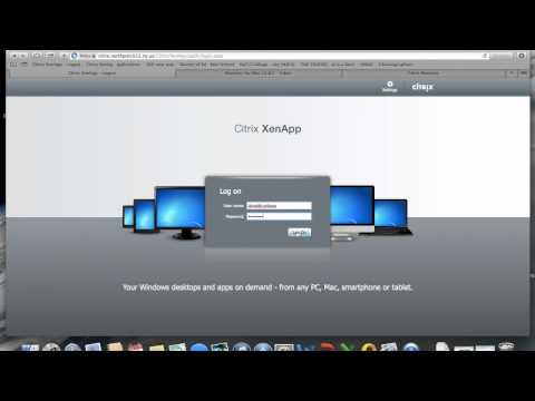 Installing the Citrix Receiver for Mac