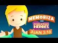 JUAN 3:16 🌏♥️ - Memoriza versiculo de la Biblia con Pequeños Heroes para niños