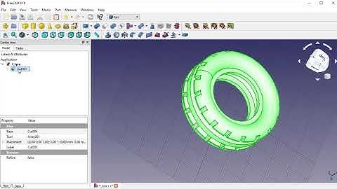 how to design tractor front tyre in freecad for 3d printing
