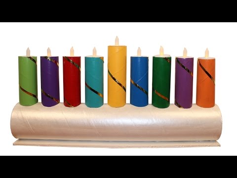 DIY Kids Menorah for Hanukkah