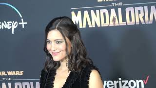 Celebrity Julia Jones attends the premiere of "The Mandalorian" Wealth