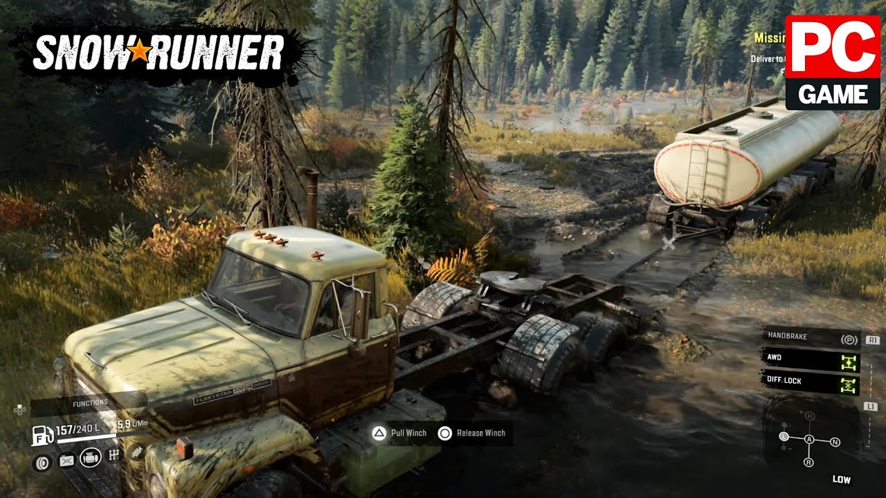 SnowRunner Missing Oil Tank Task [2K 60FPS RTX 3080 PC Ultra Settings]