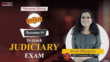 Success Story Of MP Civil Judge | Swati Bhargava - Rank 40 MPCJ topper