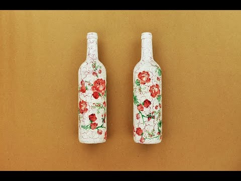 Video: Decoupage Bottels Met Lap