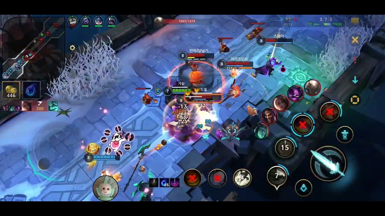 뚜방뚜방 와일드 리프트 S20 칼바람 나락 무작위 총력전 10번째 게임 갈리오 Wild Rift 2026 03 02 14 41 13