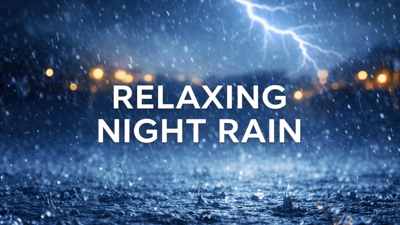 Relaxing Rain and Thunder Sounds, Fall Asleep Faster, Beat Insomnia, Sleep Music #rainsounds #rain
