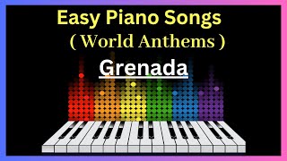 (Grenada) World Anthems Keyboard Music - World Anthems Piano Tutorial screenshot 4