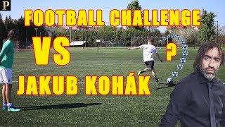 DAM GÓL Z PŮLKY HŘIŠTĚ? FOOTBALL CHALLENGE vs JAKUB KOHÁK