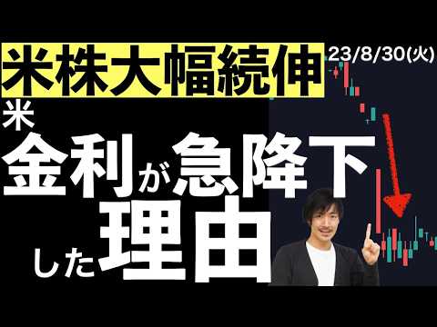 【米株大幅続伸】米金利が急降下！その時何が起きていた？