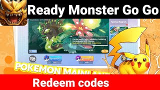 Ready Monster: Go Go - All 6 Redeem Codes 100% Real #video #trending #viral #2023 #pokemon #new screenshot 3