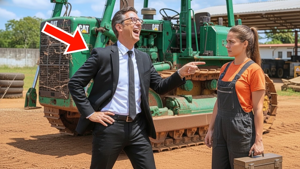 „TO CZYSTY ZŁOM“, powiedzieli i kazali jej zająć się porzuconym traktorem, aż go odmieniła