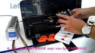 Lắp đặt bộ mực Ciss Lefami cho Máy in Canon IP7270