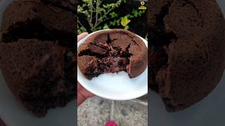 Choco Lava Cake Recipe | Only 4 Ingredients Without Oven & Egg | Chocolate Cake shorts cake viral