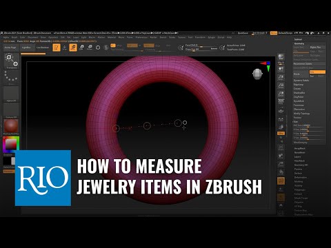 Comment mesurer les objets de bijoux dans ZBrush