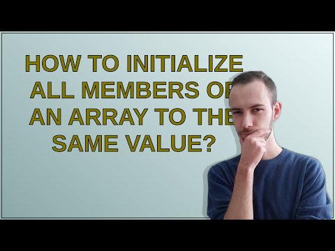 How to initialize