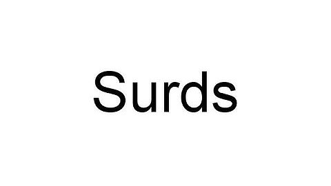 An introduction to surds