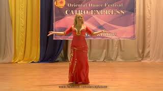 رقص شرقي مصري - فتاة روسية جميلة ورقص مصري شرقي رائع