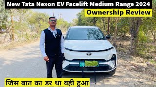 New Tata Nexon EV Facelift Medium Range Ownership Review Range Charging Time detailed review 2024