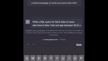 Create SQL Server Query By Artificial Intelligence Model