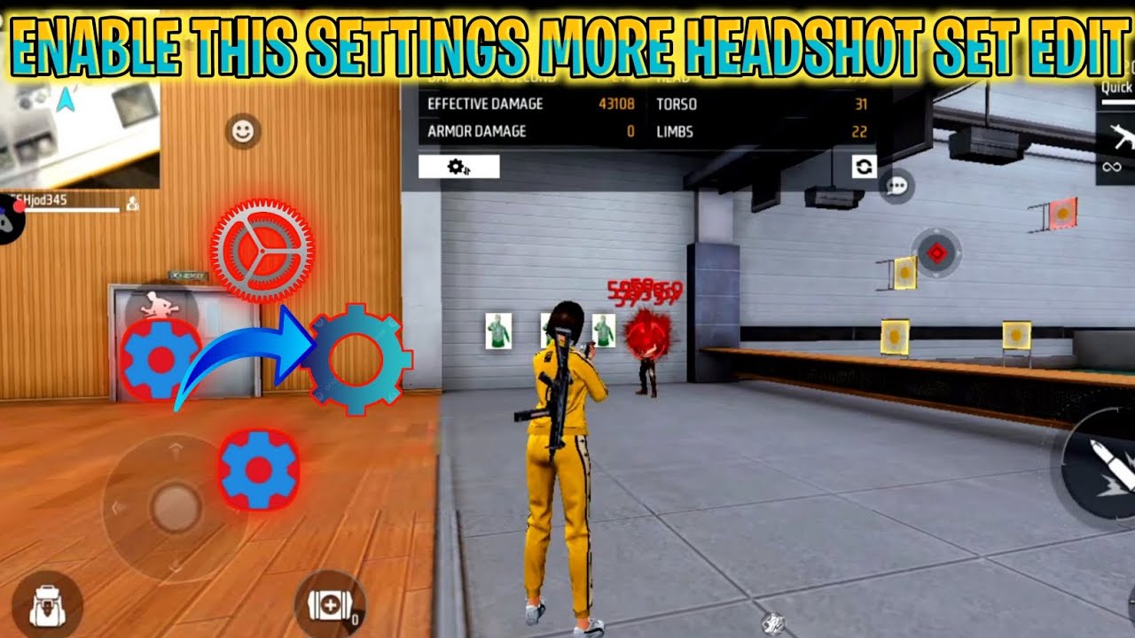 Enable THIS settings for MORE HEADSHOTS in free fire 🤫 Set Edit free fire 🔥 set edit 120 fps