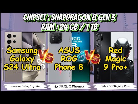 Samsung Galaxy S24 Ultra vs ROG Phone 8 vs RedMagic 9 Pro+ | Hp Gaming Terbaik 2024 | Mending mana?