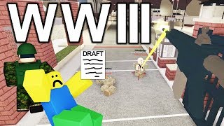 I GOT DRAFTED INTO WW3 ON ROBLOX