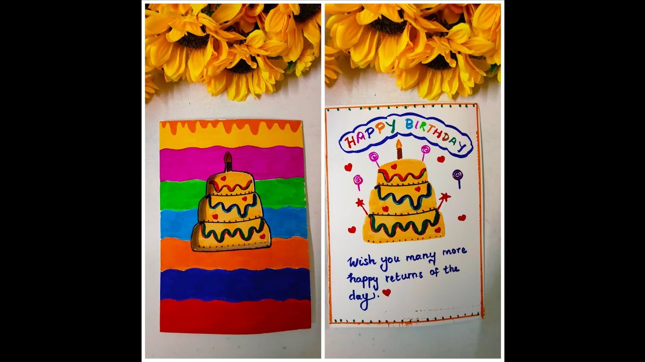 🎂 Simple and Easy Birthday card for your loved ones 🎂