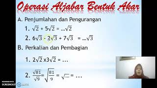 Bentuk akar (yeni) -