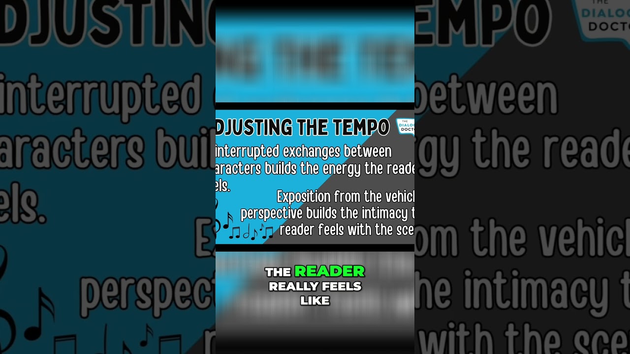 Диалог — это главное! Создавайте энергию в сценах с помощью быстрых обменов репликами! 