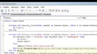 Visual Basic 2008 Tutorial - 4 Login System