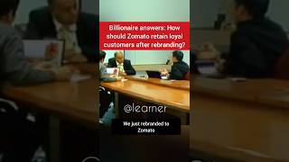 Billionaire Sanjeev Bikhchandani sharing insights with Zomatofounder Deepinder Goyal in 2014 #shorts