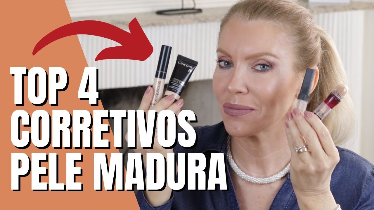 TOP 4 MELHORES CORRETIVOS PARA MAQUIAGEM PELE MADURA - Teste Dos ...