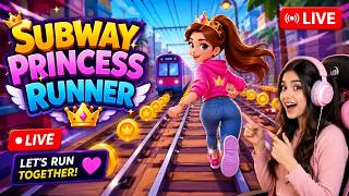 🔴 Subway Princess Runner LIVE 🎮 | Fun Endless Running Game | Can We Beat the High Score? 🔥 screenshot 2
