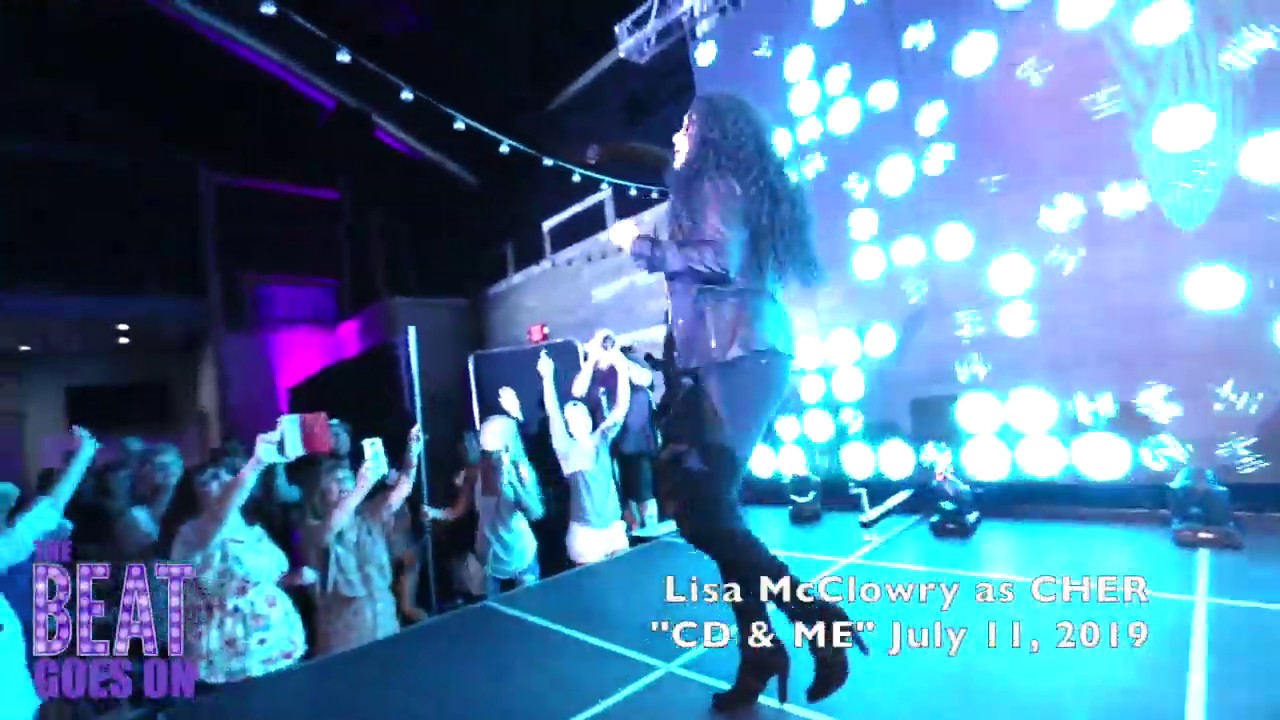 Lisa McClowry as CHER  at CD & Me July 11, 2019