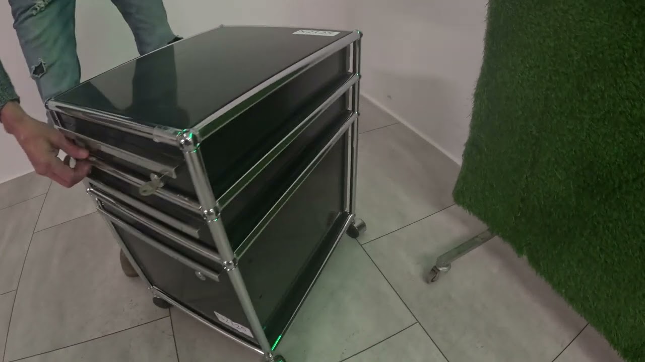 N2125 - USM Haller Rollcontainer schwarz, gebraucht