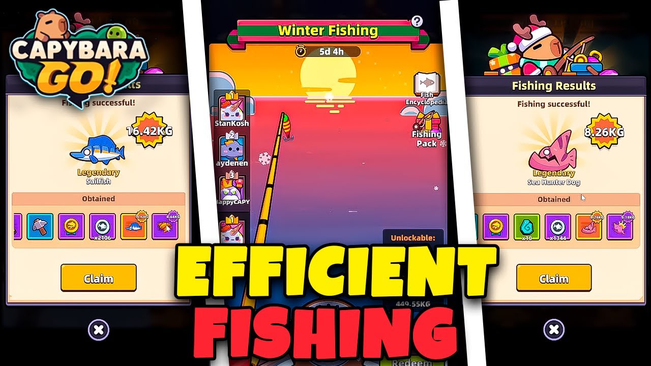 FISHING EVENT GUIDE FOR BEST REWARDS // CAPYBARA GO! - YouTube