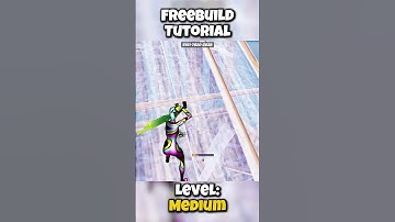Freebuild Tutorial Level Medium #fortnite #retake #freebuild #tutorial #medium #learn #practice