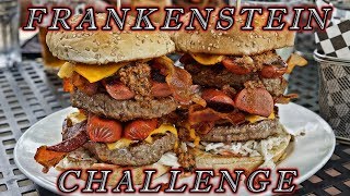 LUXE BURGER FRANKENSTEIN CHALLENGE | MAN VS FOOD