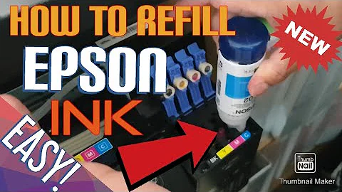 HOW TO REFILL INK IN AN EPSON ECOTANK! [ET-2750]